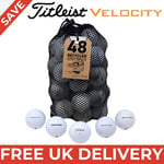 Titleist Velocity Grade A Lake Golf Balls - 4 Dozen Mesh Bag FREE UK DELIVERY