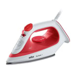 Braun Steam Iron TexStyle 1 in Red & White | SI1019RD | Brand new