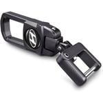 Hyundai nyckelring, metallbilnyckelkedjersättning med Hyundai Santa Fe Palisade Kona Elantra, nyckelkedja nyckelring för bilaccessoarer, familjepresent, svart