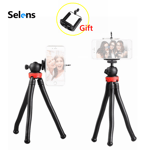 Flexible Octopus Tripod Gorillapod for Camera DSLR DV Vlog Live & Phone Clip