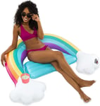 Big Mouth Big Rainbow Sling Seat Pool Float Swimming Beach Holiday 14+ Adults