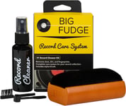 BIG FUDGE 4 in 1 Vinyl Record Cleaning Kit - Includes Soft No-Scratch Velvet Re