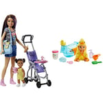 Barbie - Mattel Poupée Skipper baby-sitter avec figurine bébé - GRP11