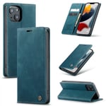 CaseMe Slim Plånboksfodral iPhone 13 Mini Blå
