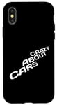 Coque pour iPhone X/XS Crazy About Cars Turbo Fast Driver Racing Car Driving Dire