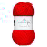 Garn Chunky Acrylic 50g röd