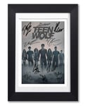 Teen Wolf Cast Signed Autograph A4 Poster Photo TV Show Season Series Framed Memorabilia Gift (BLACK FRAMED & MOUNTED)