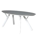 Atleve Picton bord ovalt med glasskiva vit 220x100 cm