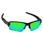 Hawkry Polarized Replacement Lenses for-Oakley Flak 2.0 XL Emerald Green