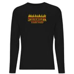Stranger Things Flames Logo Unisex Long Sleeve T-Shirt - Black - S - Black