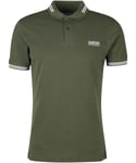 Barbour Essential Tipped Polo Forest