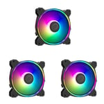 Cooler Master MasterFan MF120 Halo2 ARGB - Case & Cooling Fan, Dual Ring Addressable RGB Lighting, Rifle Bearing, Enlarged Air Balance Blades with Jam Sensor Protection & Upgraded Driver IC - 120mm