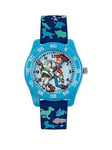 Disney Toy Story Woody & Buzz Time Teacher Dial Blue Character Print Strap Kids Watch, One Colour