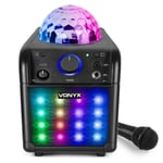 Vonyx 178.342 SBS50B-PLUS Karaoke Speaker Set with Microphone, Lights, Bluetooth