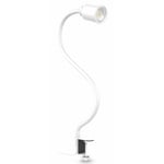B.K.Licht lampe de lecture LED, pivotante & inclinable avec bras flexible, avec ampoule LED GU10 5W, 3000K, lampe à pince pour bureau & chevet,