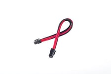 SilverStone SST-PP07-IDE6BR - 25cm 6pin vers PCI-E 6pin Cable d'extension manchonné, noir rouge