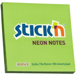 Notisblock 76x76 100 Blad Neon Grön
