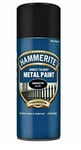 Hammerite SMOOTH BLACK Direct to Rust Metal Spray Paint Aerosol 400ml