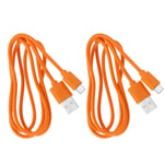 2x Doorbell Charging Cable 1m Ring Cord Fit for Video Doorbell 2 3 3 Plus 4 Pro