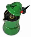 Bialetti Moka Alpina Direct Flame Type Green 3 Cups 2762 Espresso Maker