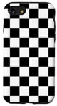 iPhone SE (2020) / 7 / 8 black-and-white chess checkerboard checkered pattern, Case