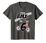 Youth 6th Birthday Boys Girls BMX Bike T-Shirt Bicycle 6 Year Old