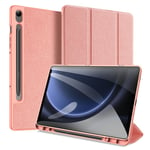 Samsung Galaxy Tab S9 FE - DUX DUCIS Domo Series Tri-Fold Smart fodral Pink