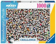 Ravensburger - Puzzle Adulte - Puzzle 1000 p - Mickey Mouse (Challenge Puzzle) - 16744