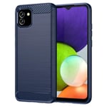 Samsung Galaxy A03 Skal Borstad Stål Textur Blå