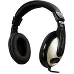 Deltaco HL-54 hodetelefon og headsett Hodetelefoner Koblet med ledninger (ikke trådløs) Hodebånd Musikk Sort, Sølv