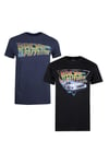 Back To The Future Cotton T-Shirt 2 Pack