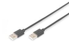 USB 2.0 connection cable, type A M/M, 1.0m, USB 2.0 conform, bl