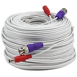 Swann 60m Security Extension Cable with BNC Connectors & Fire Rated UL Rating for DVR Security Cameras & Systems