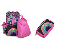 Jeva JEVA - Backpack set 2 pcs Rainbow Glitter