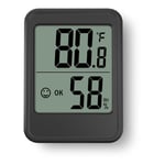 Mini thermomètre/hygromètre d'intérieur, humidité de la température numérique électronique, commutable ℃/℉, indication de confort mignonne pour une