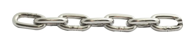 Habo Kätting, DIN 5685, rostfri syrafast, metervara 32x14,4x8 mm, 320 kg