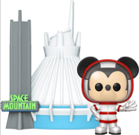 Funko Pop! Town: Walt Disney World 50 - Space Mountain and Mickey Mouse (Amazon Exclusive) #28 Vinyl Figures