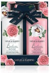 Baylis and Harding Rose Gift Set Boudoire 2 Bottle Hand Wash and Hand Lotion NEW