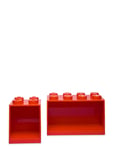 Lego Brick Shelf 4+8 Set Red LEGO STORAGE