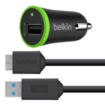 Belkin 2.1Amp Universal USB 3.0 Car Charger + Sync Cable for Galaxy S7 S7/6 edge