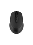 Deltaco Wireless office silent mouse USB receiver - Mouse - Optic - 4 knappar - Grå