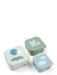 Snack Box Set 3 Pcs Happy Clouds Green Home Meal Time Lunch Boxes Green D By Deer