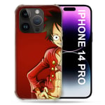 Coque Compatible MagSafe pour Iphone 14 Pro (6.1) Manga One Piece Luffy