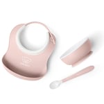 BabyBjörn matset barn 3 delar Powder Pink