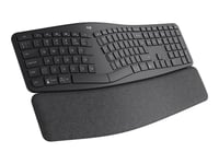 Logitech ERGO K860 Split Keyboard for Business - Clavier - sans fil - Bluetooth LE - QWERTZ - Suisse - graphite