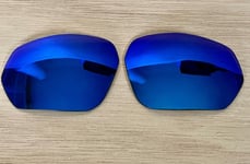 NEW POLARIZED CUSTOM DEEP BLUE LENS FOR OAKLEY PLAZMA SUNGLASSES