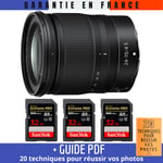 Nikon Z 24-70mm f/4 S + 3 SanDisk 32GB UHS-II 300 MB/s + Guide PDF ""20 TECHNIQUES POUR RÉUSSIR VOS PHOTOS