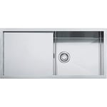 FRANKE Kitchen Sink Made of Stainless Steel (Silk) with a Single Bowl Planar PPX 111 122.0198.364, Grey