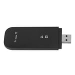 (Black)4G LTE USB Dongle Mobile WiFi Hotspot Stable Signal With SIM Card Slot