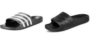 adidas Unisex Adilette Aqua Slides, Core Black Ftwr White Core Black, 7 UK Men's Adilette Aqua F35550 Slide Sandal, Core Black 000, 6.5 UK